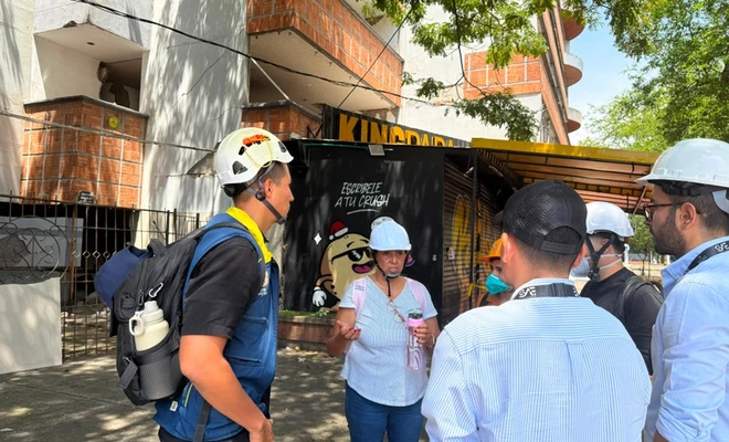 Gestión del Riesgo atiende preocupación ciudadana e inspecciona predio de la SAE afectado por el sismo