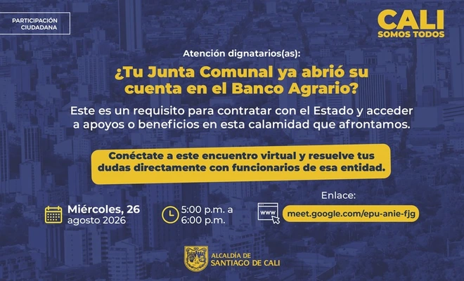 Juntas de Acción Comunal que administren recursos externos deberán fortalecer su manejo transparente con cuentas bancarias a su nombre