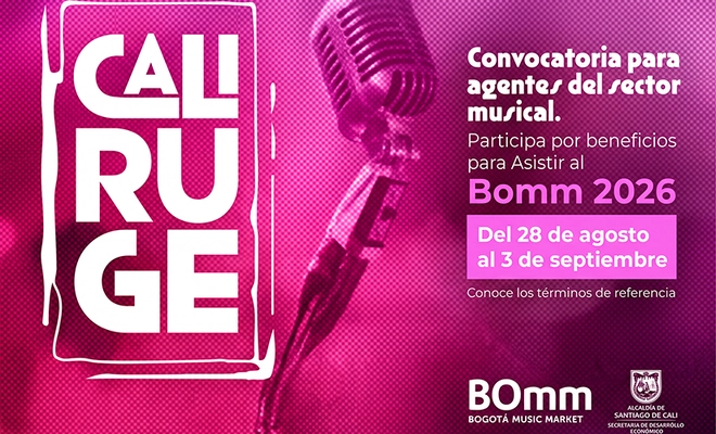 ‘Cali Ruge’ abre convocatoria para llevar el talento musical caleño al ‘BOmm 2026’