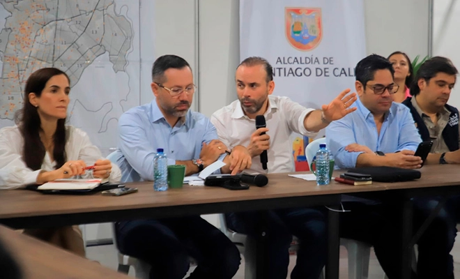 Ministro de Vivienda acompañó al alcalde de Cali en el Puesto de Mando Unificado para la Reconstrucción