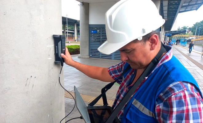 Con tecnología suiza se evalúa infraestructura del MIO tras el sismo