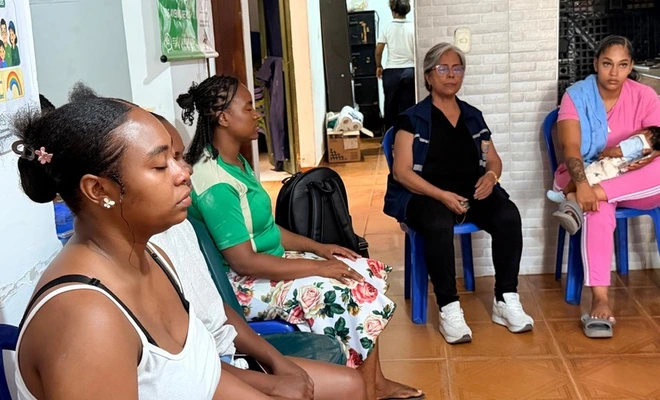 Madres gestantes y lactantes del barrio Comuneros descubrieron el poder de la calma y el autocuidado durante encuentro de Bienestar Social