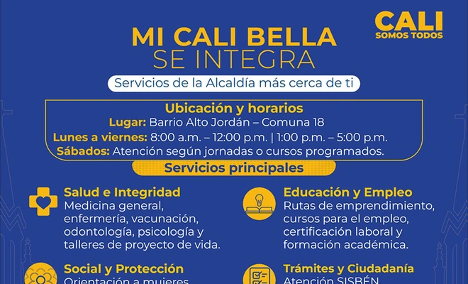 Mi Cali Bella se integra: servicios de la Alcaldía más cerca de la comunidad