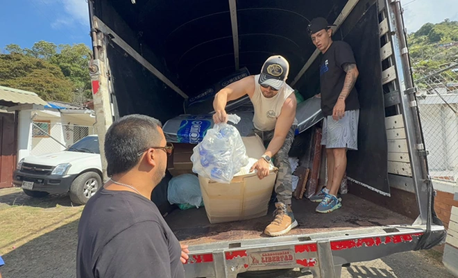 La solidaridad llegó desde Medellín hasta La Leonera, con ayudas para familias afectadas por el terremoto en Cali