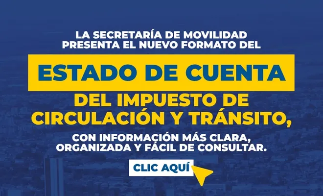 Movilidad mejora el nuevo formato de Estado de Cuenta del Impuesto de Circulación