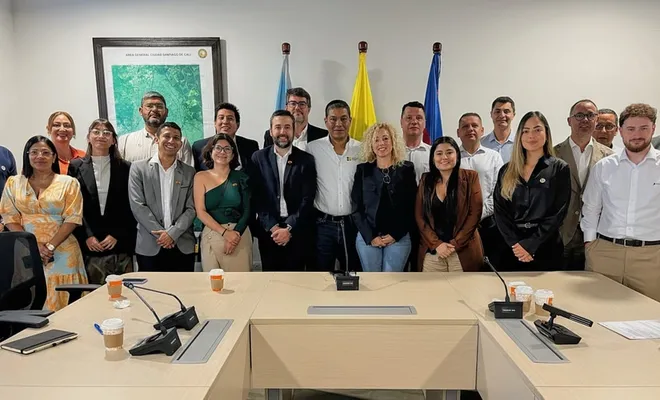 Gobierno de Cataluña y delegación empresarial española se reúnen con el Área Metropolitana del Suroccidente Colombiano