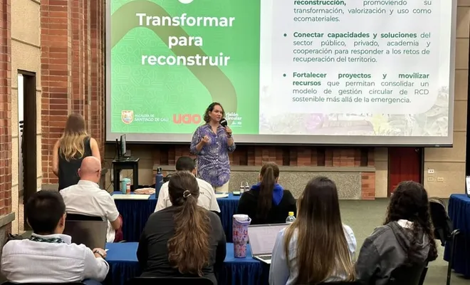 Se impulsa el aprovechamiento de residuos de construcción y demolición para reconstruir a Cali: conversatorio de Economía Circular