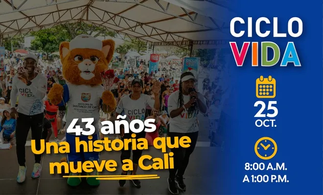 La Ciclovida celebra 43 años con música, deporte y diversión para toda la familia