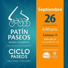 Patín y Ciclo Paseos Comuna 17