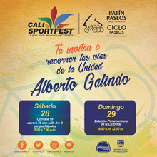 CaliSportFest 2017  Patín y Ciclo Paseos Comuna 18