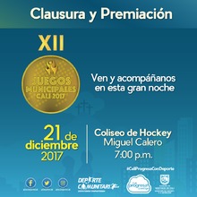 Clausura y Premiación Juegos Municipales 2017