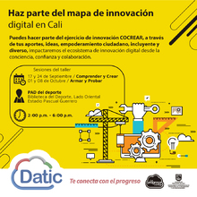 Haz parte del mapa de innovación digital en Cali (Sesión Comprender y Crear)