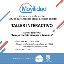 Taller interactivo de Datos Abiertos de la Secretaría de Movilidad