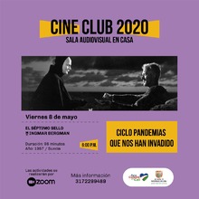 Cine club 2020 Sala Audiovisual en casa viernes 8 de mayo
