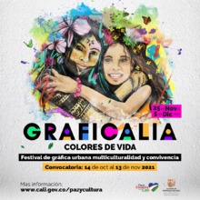 Convocatoria al Festival Graficalia, Colores de Vida 2021
