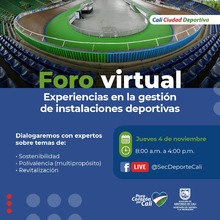 Foro virtual: Experiencias en la gestión de instalaciones deportivas