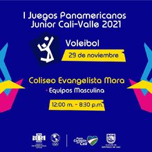 Voleibol equipos Masculina  - I Juegos Panamericanos Junior Cali - Valle 2021