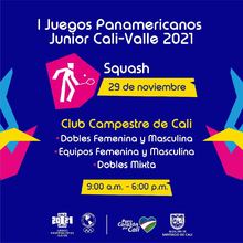 Squash todos - I Juegos Panamericanos Junior Cali - Valle 2021