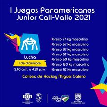 Lucha Masculina - I Juegos Panamericanos Junior Cali - V|alle 2021