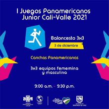 Baloncesto 3x3 todos - I Juegos Panamericanos Junior Cali - Valle 2021
