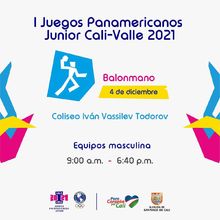 Balonmano Masculino - I Juegos Panamericanos Junior Cali - Valle 2021