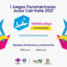 Voleibol de Playa finales todos - I Juegos Panamericanos Junior Cali - Valle 2021