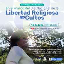 Evento conmemorativo del Día Nacional de la Libertad Religiosa y de Cultos