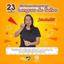 Dia Internacional de las Lenguas de Señas
