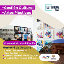Estímulos 2023 - Gestión Cultural - Artes 