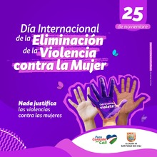 Día internacional de la eliminación de la violencia contra la mujer banner web