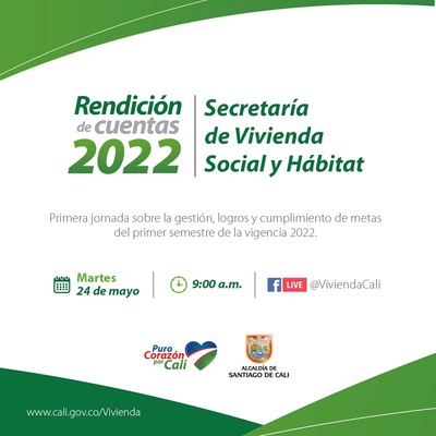 Primera Rendición de Cuentas de la Secretaría de Vivienda Social y Hábitat 2022