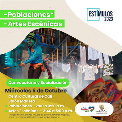 Estímulos 2023 - Poblaciones - Artes Escénicas