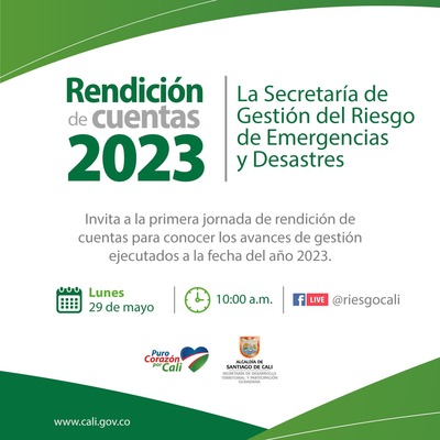 INVITACIÓN RENDICIÓN DE CUENTAS 2023