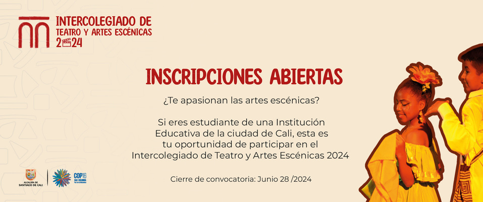 Inicia la Convocatoria para el Intercolegiado de Teatro y Artes Escénicas 2024 del Teatro Municipal