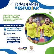 Partido amistoso Selección Colombia Femenina