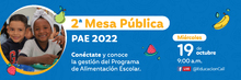 Banner WEB - 2a Mesa pública PAE - 2022