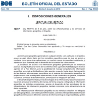 Ley sobre IDE y Servicios de Información Geográfica en España