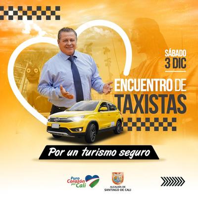 Alcaldía de Cali invita al ‘Encuentro de taxistas por un turismo seguro’