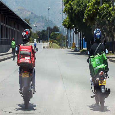 Medidas de bio-seguridad y seguridad vial para los motociclitas de entrega de domicilios