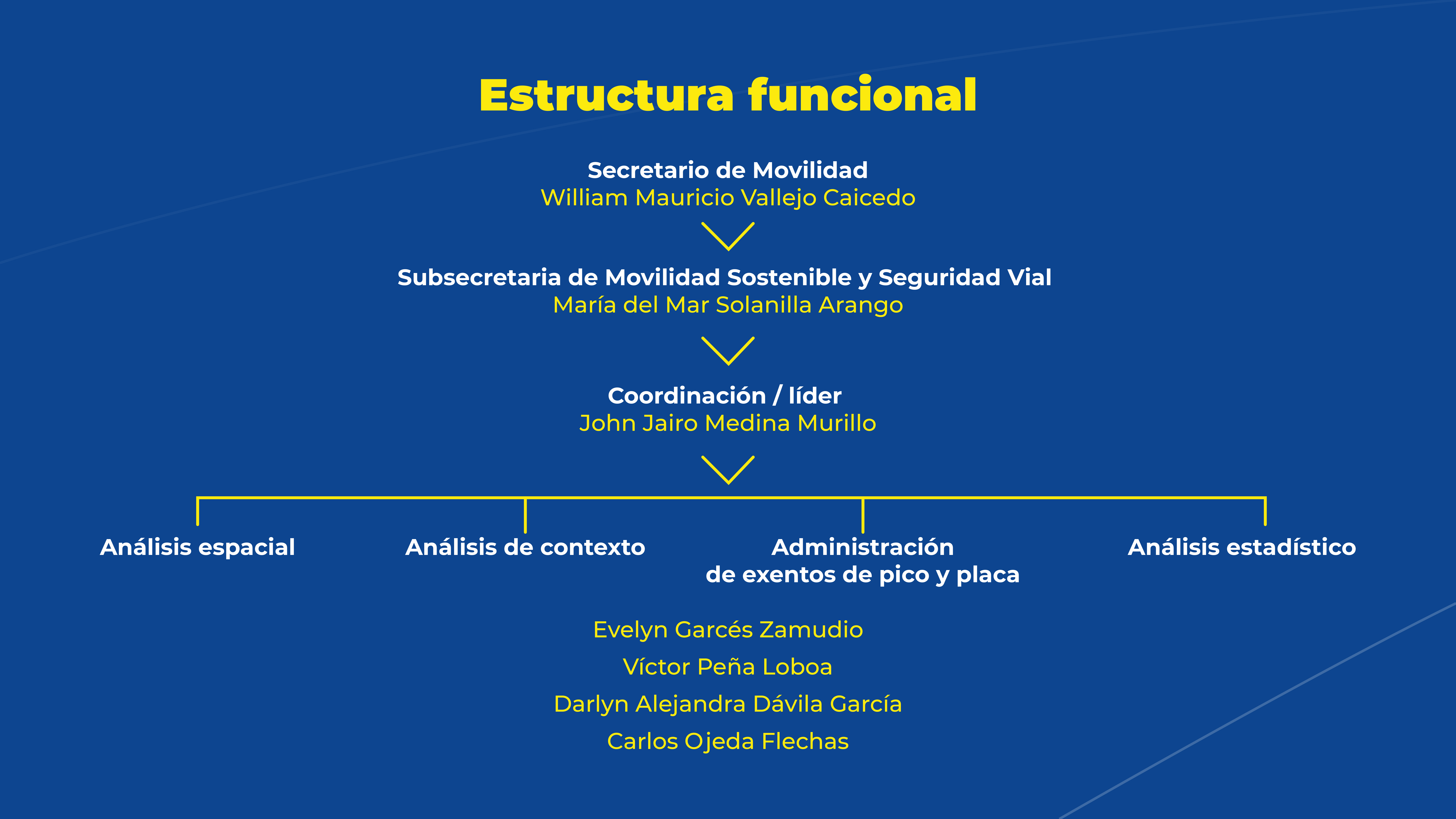 Estructura del observatorio de movilidad sostenible y seguridad vial 