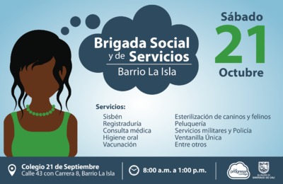 Brigada social y de Servicios Barrio La Isla