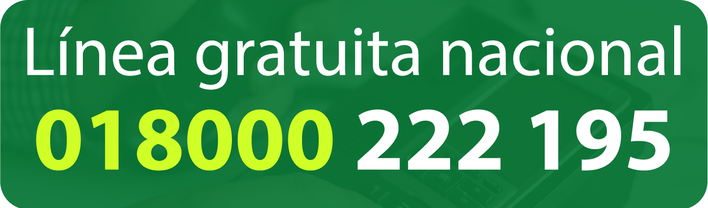 Boton linea gratuita nacional