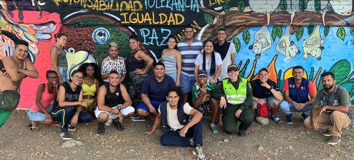 Jóvenes del programa TIP, Jóvenes sin Fronteras, transforman entornos en Antonio Nariño