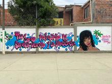 Con mensajes de cultura ciudadana, Graficalia transforma espacios de la Comuna 18