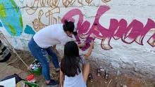 Con mensajes de cultura ciudadana, Graficalia transforma espacios de la Comuna 18