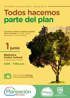 Jornada de participación ciudadana Plan Maestro de Espacio Público