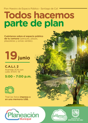 Jornada de participación ciudadana Plan Maestro de Espacio Público Comuna 2 