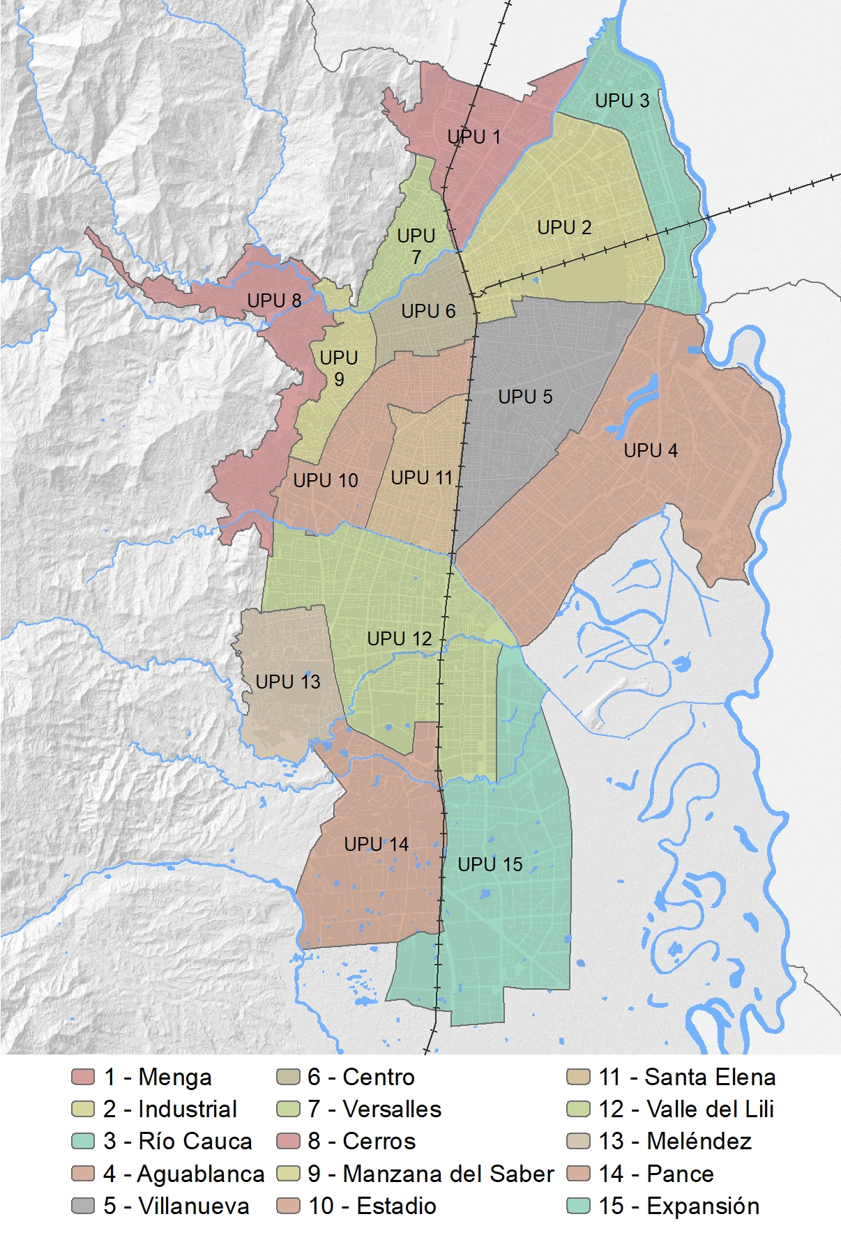 Mapa UPU-UPR