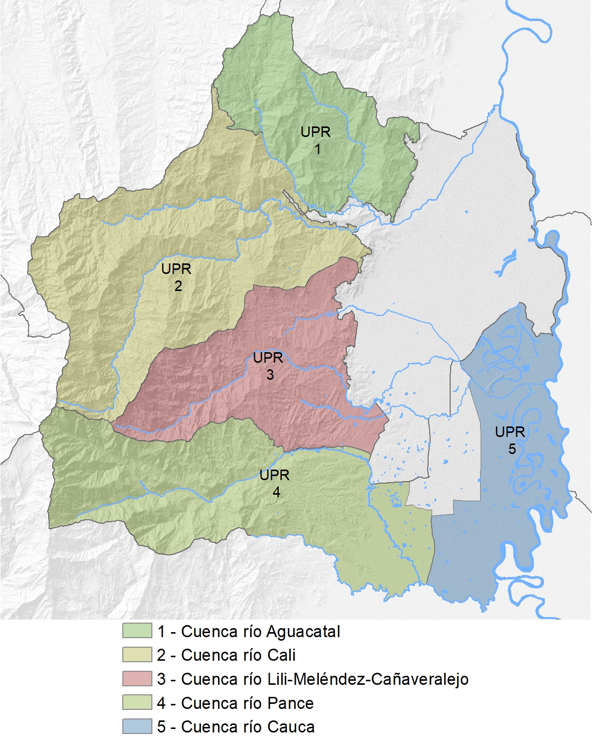 Mapa UPU-UPR