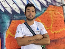 Andrés Pedroza, pintó naturaleza y paz en Graficalia 2022